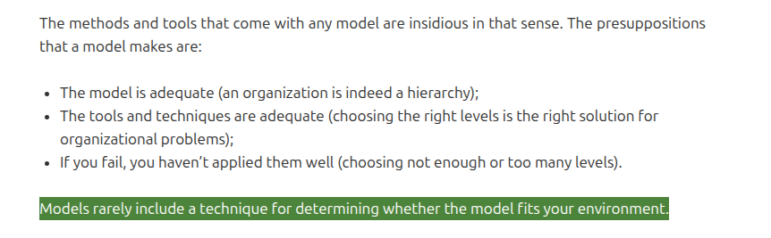 presumptions of models